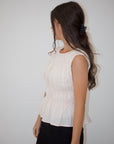 The Linen Tank Blouse | Ivory