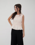 The Linen Tank Blouse | Ivory