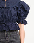 Navy Blue Blouse